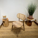 Handmade Rattan Armless Outdoor Chair