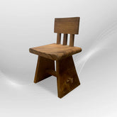 Solid Wood Chair| Tall Wood Dining Stool, Extra Seat - Unique Rustic Style and Comfort - Farmhouse, Solid Wood Furniture