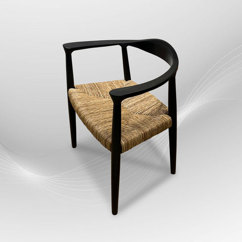 BANTENG Walnut Rattan Armchair Boho