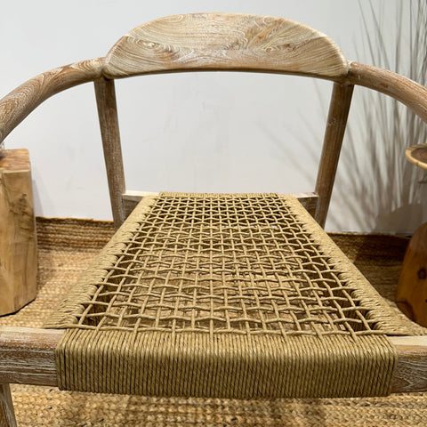 Natural Rattan Outdoor Armchair