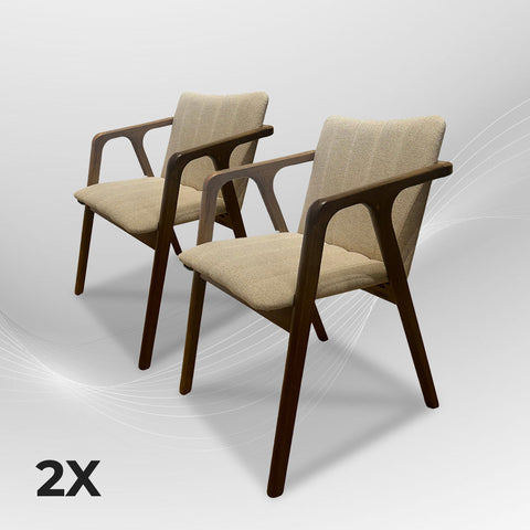 BALAKEN-LONG Armchair with Upholstered Seat