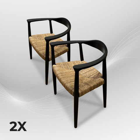 BANTENG Black Rattan Armchair Boho