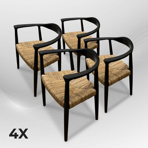 BANTENG Black Rattan Armchair Boho