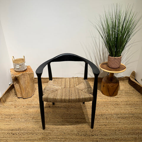 BANTENG Black Rattan Armchair Boho