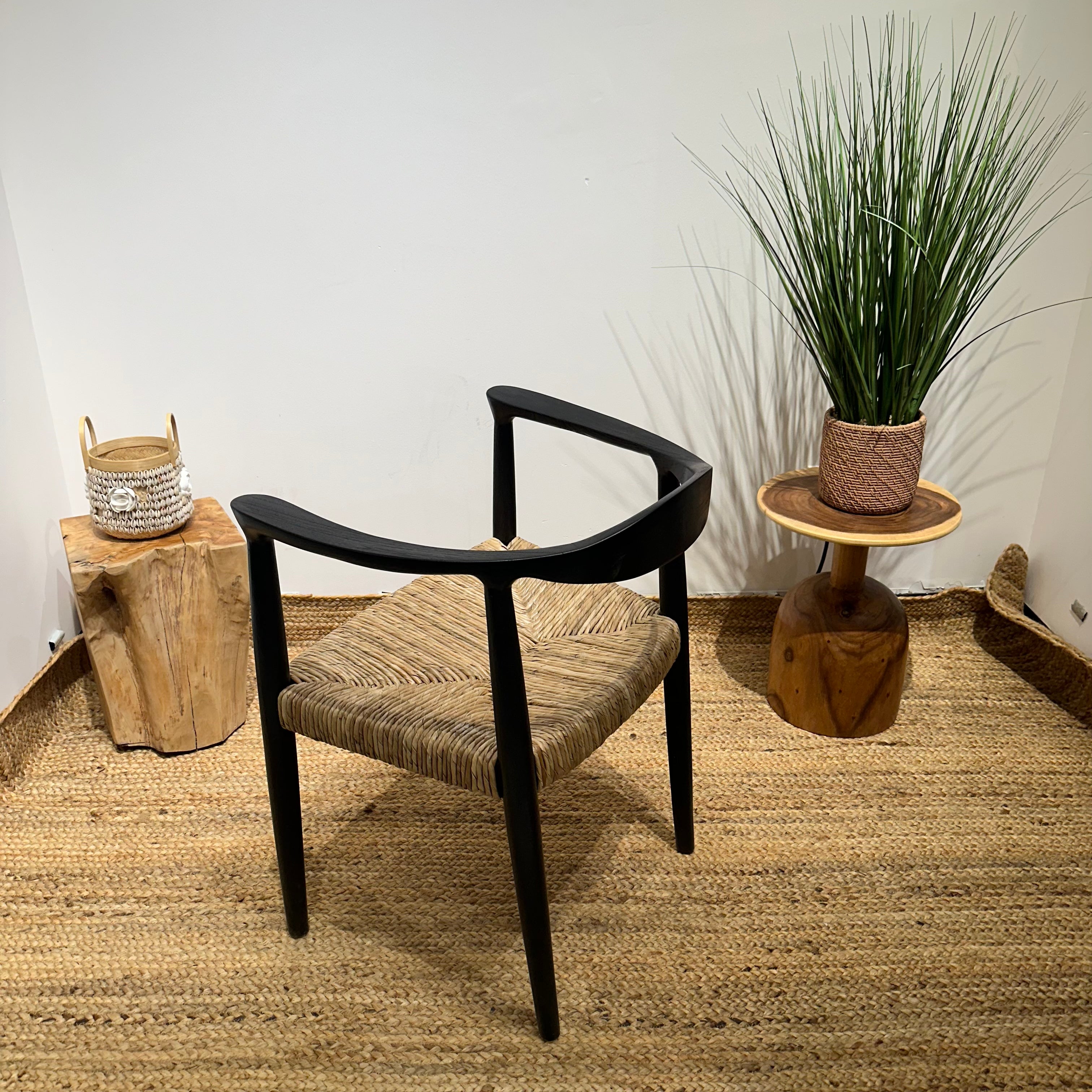 BANTENG Black Rattan Armchair Boho