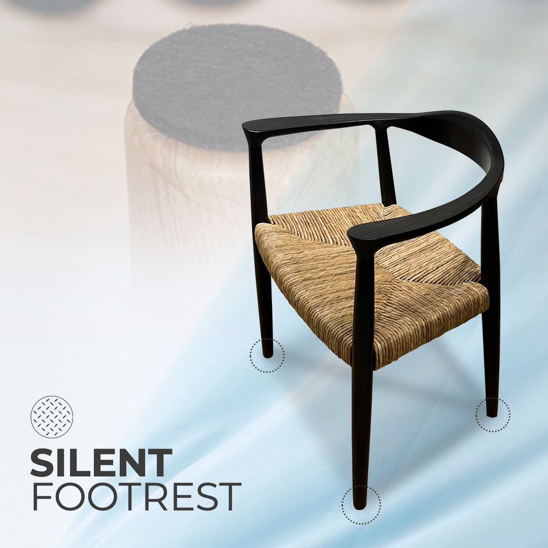 BANTENG Black Rattan Armchair Boho