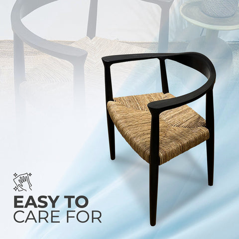 BANTENG Black Rattan Armchair Boho