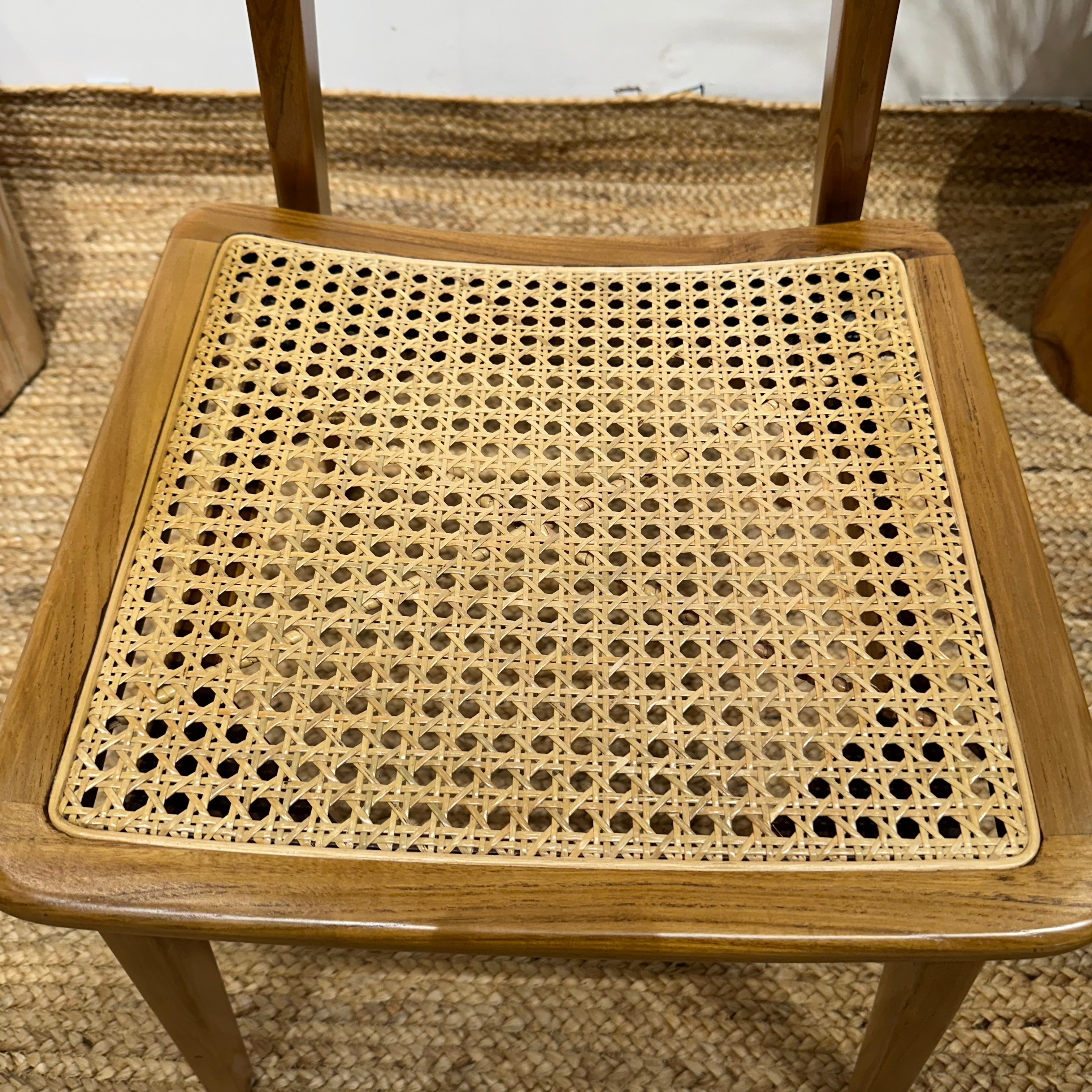 MOON Walnut Rattan Dining Chair