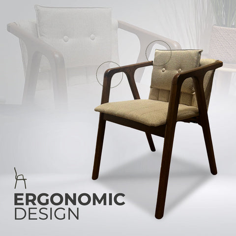 BALAKEN Armchair with Cushioned Seat