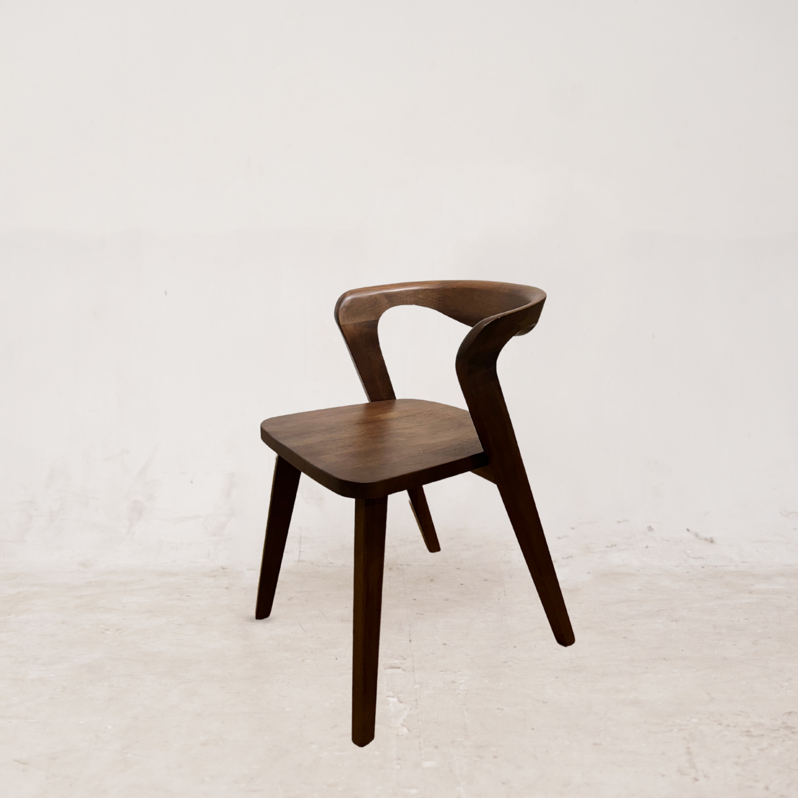 PRIVE Mid-Century Walnut Dining Chair