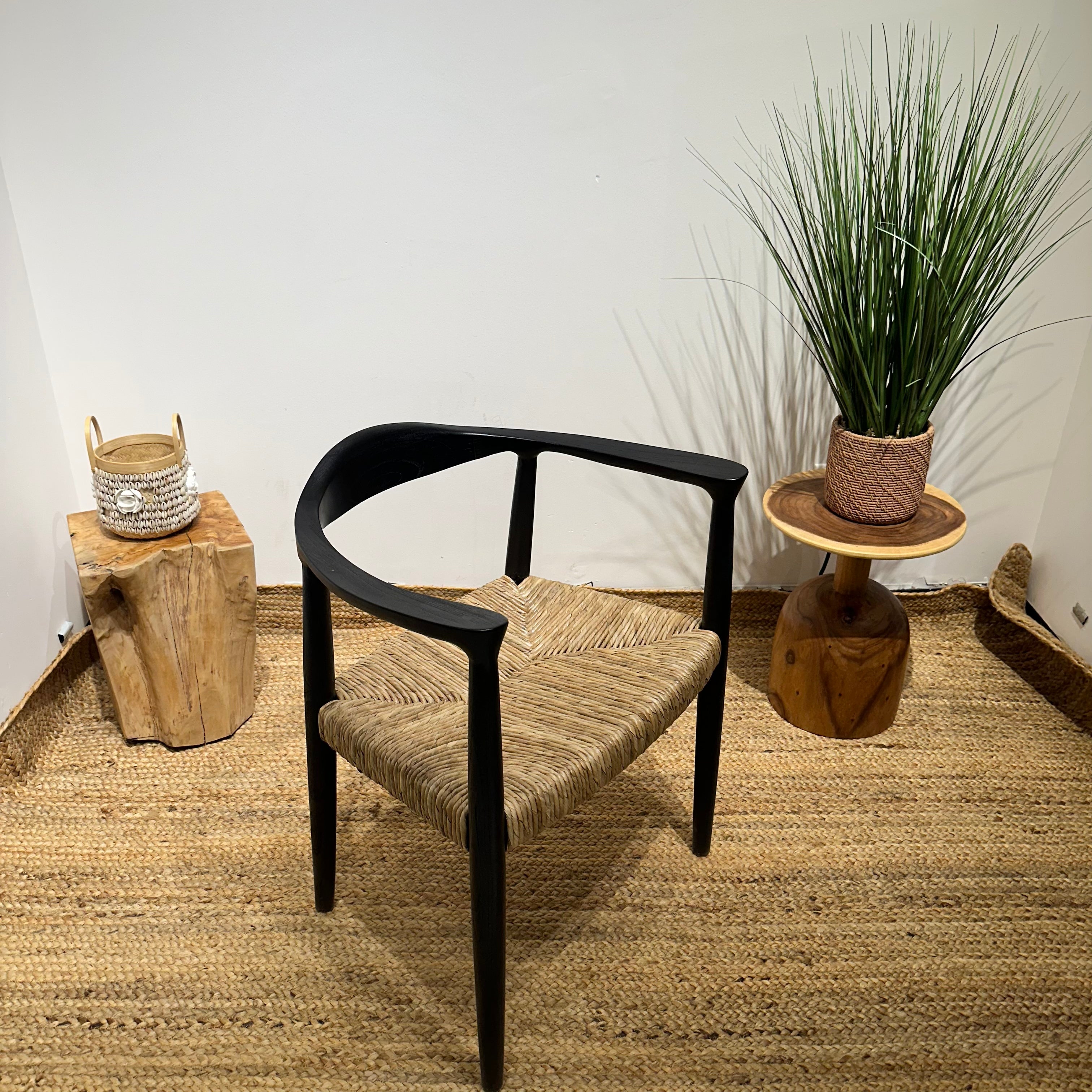 BANTENG Black Rattan Armchair Boho