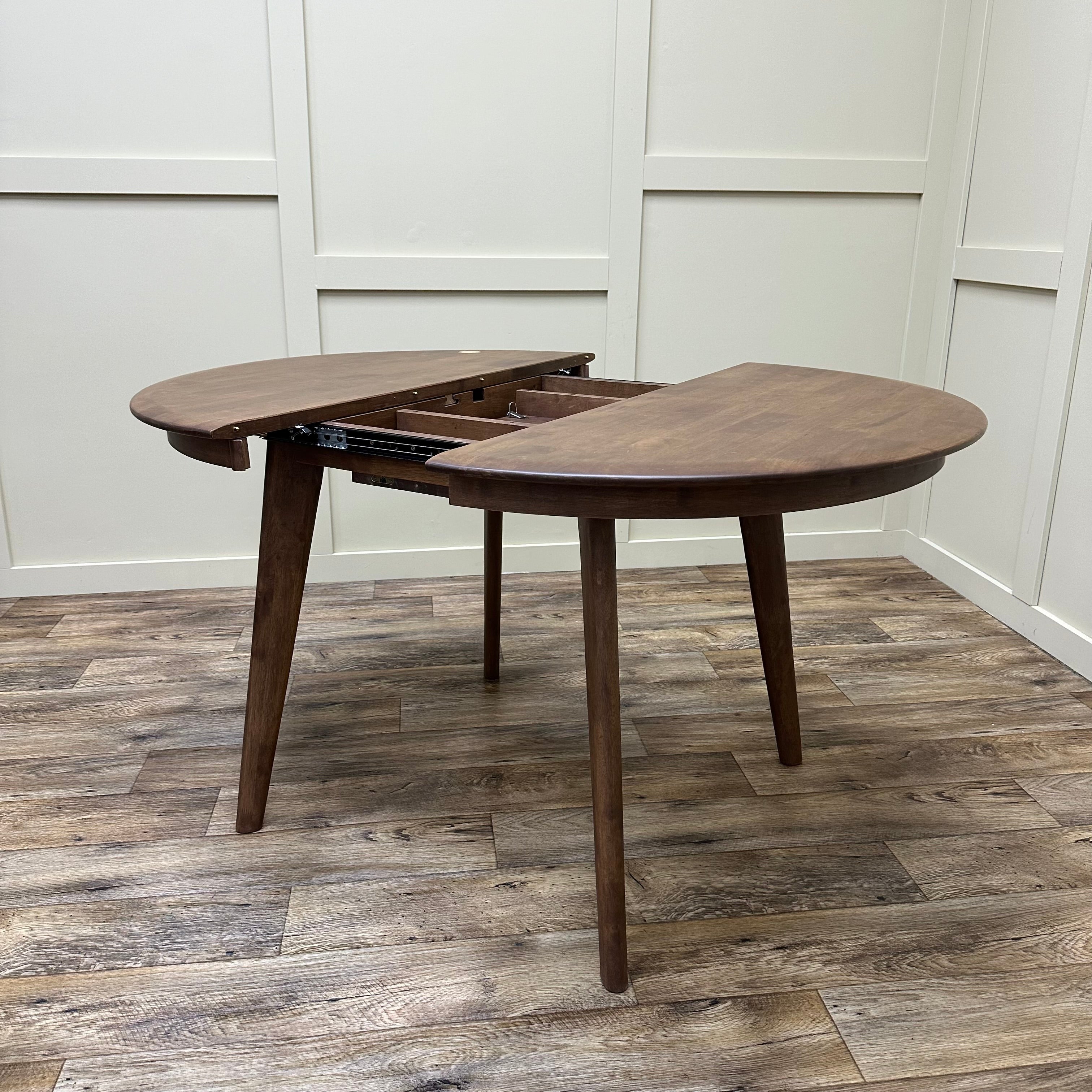 41 ROUND EDT EXTENDABLE DINING TABLE