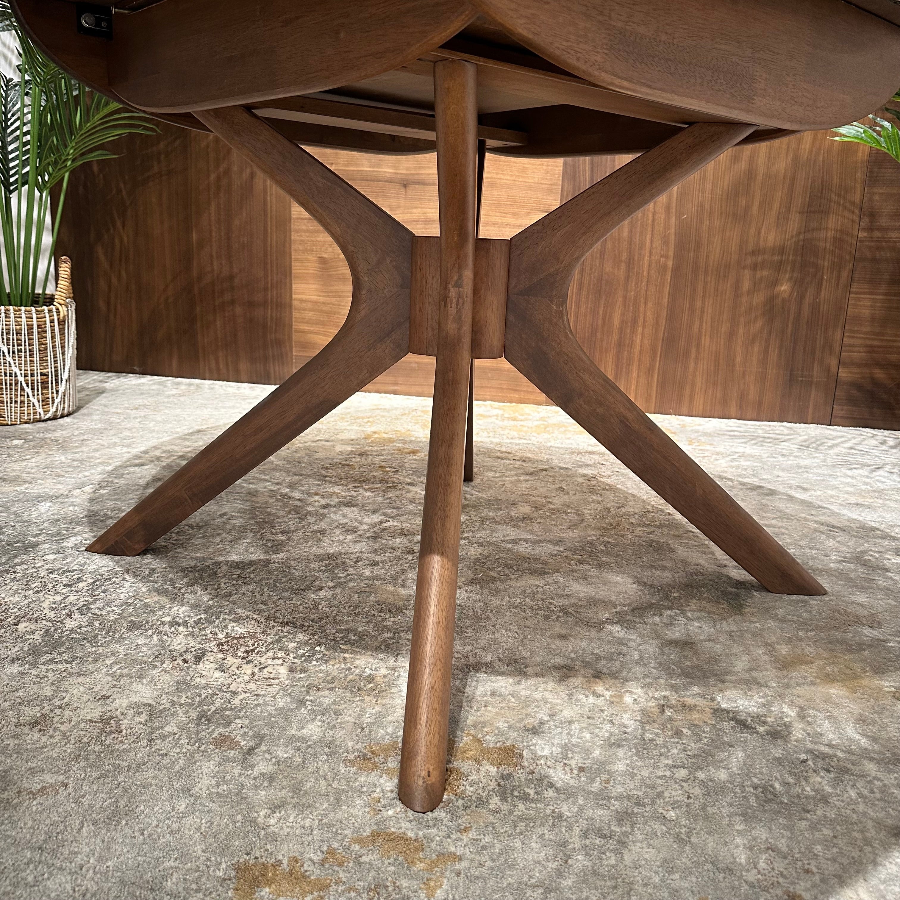 47 ROUND EDT EXTENDABLE DINING TABLE