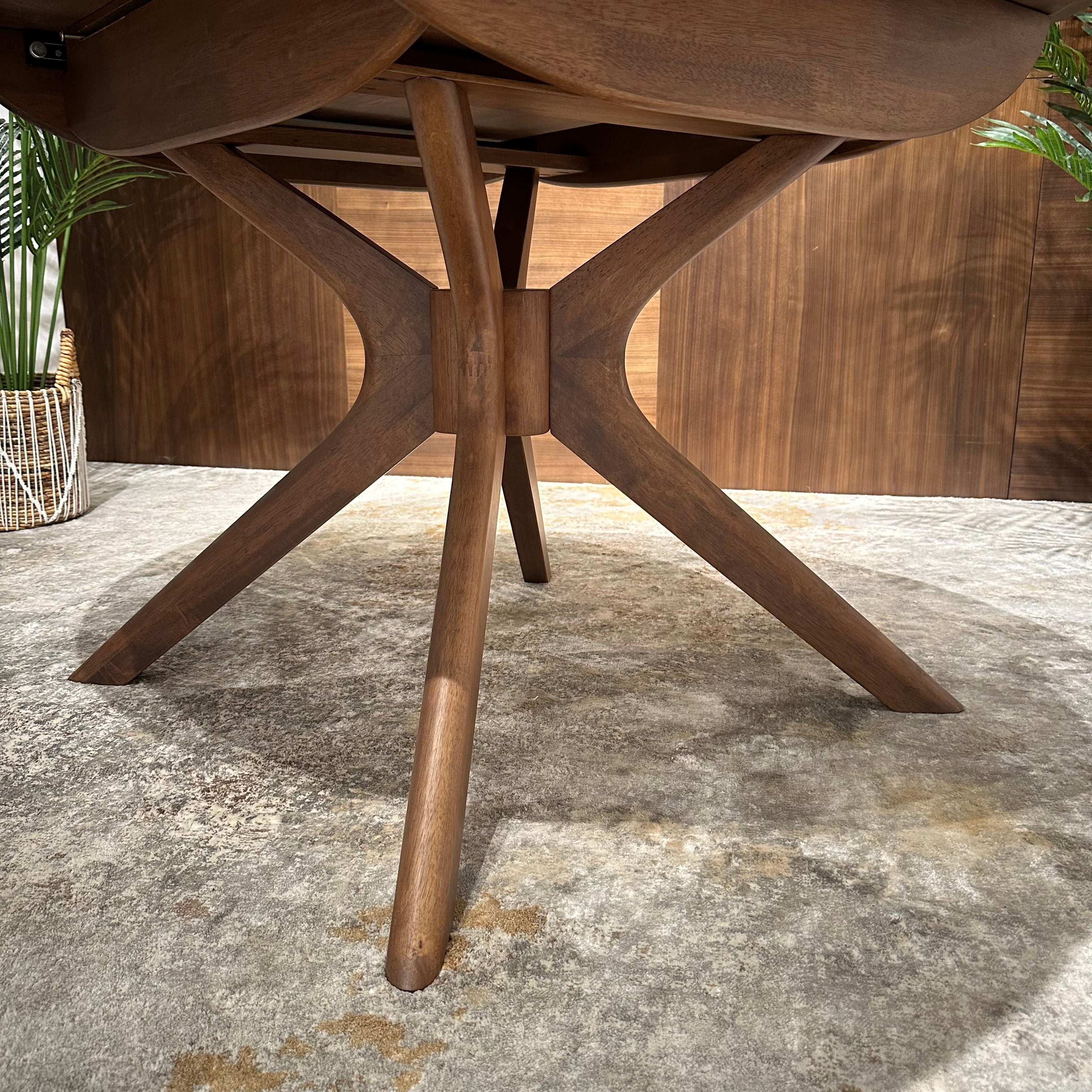 47 ROUND EDT EXTENDABLE DINING TABLE