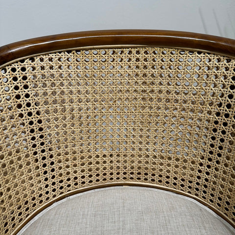 MANGKOKCLEOPATRA Walnut Rattan Armchair