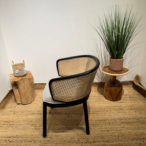 MANGKOKCLEOPATRA Black Rattan Armchair