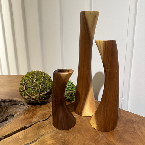 Candle Holder Wooden Design 1 (Set of 3 )