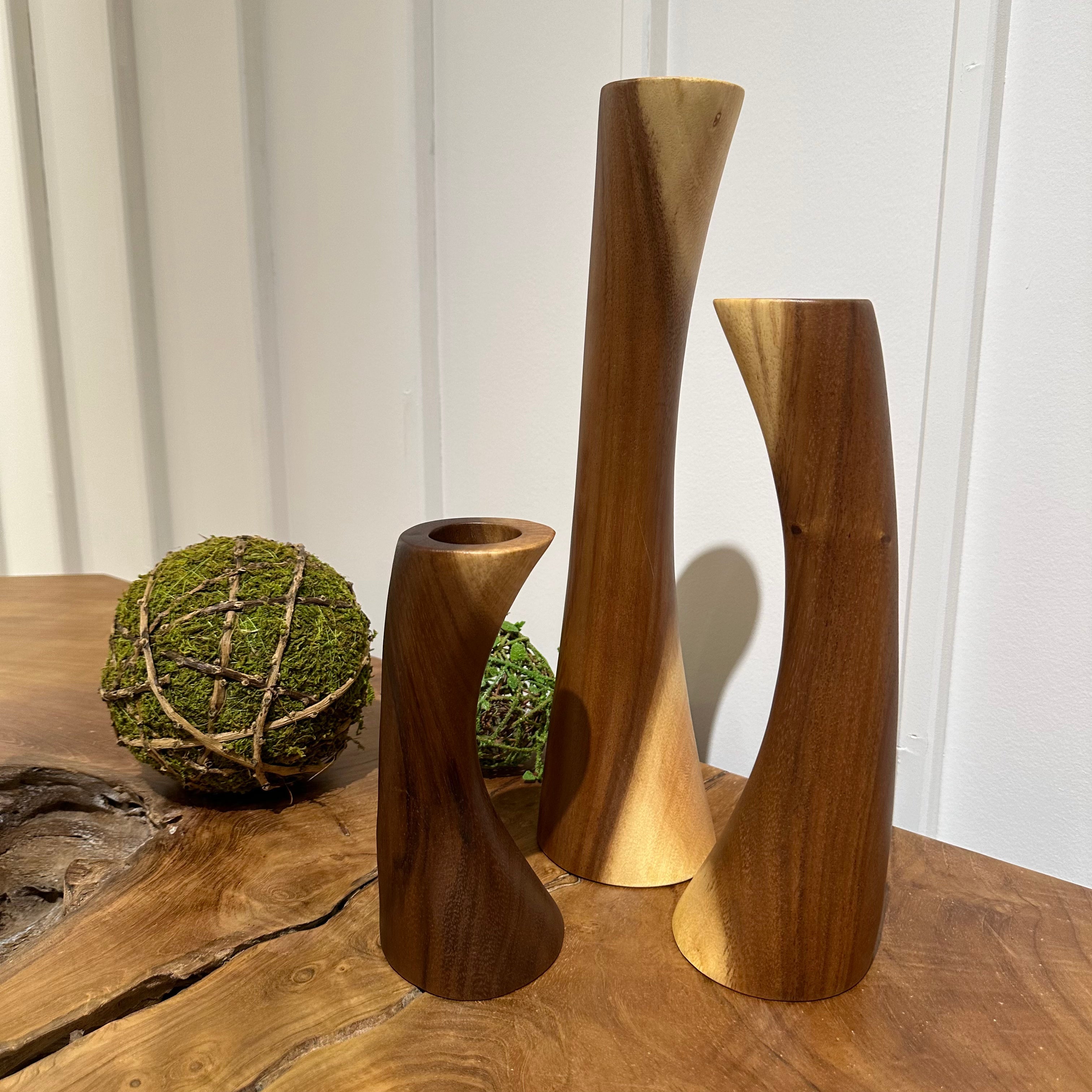 Candle Holder Wooden Design 1 (Set of 3 )