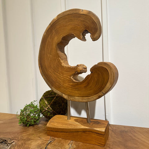 Enchanted wooden Décor - C shaped