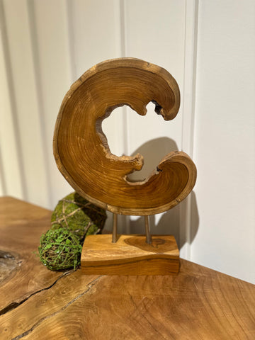 Enchanted wooden Décor - C shaped