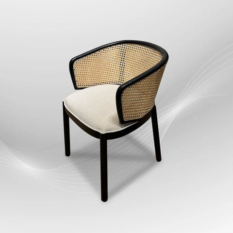 MANGKOKCLEOPATRA Black Rattan Armchair