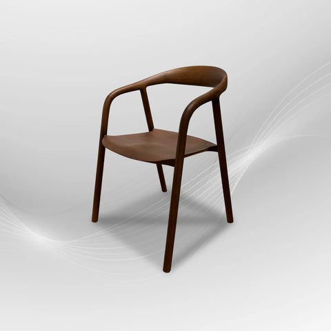 NO08 Mid-Century Dining Chair with Comfortable Seat