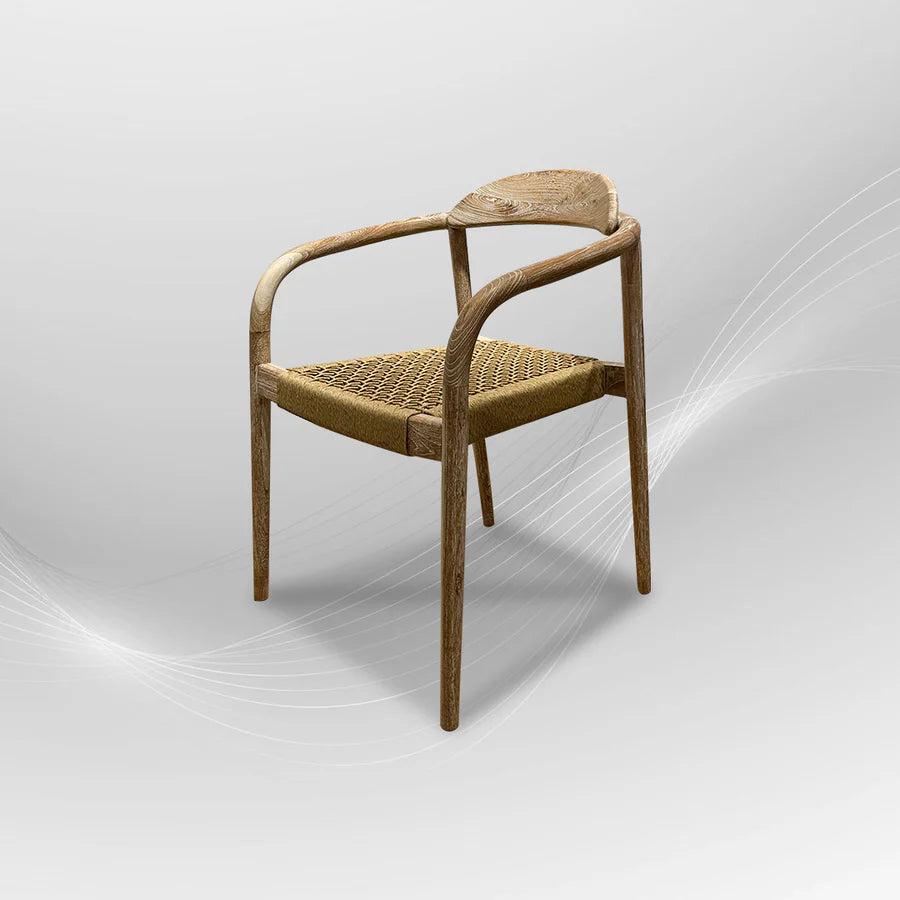 Natural Rattan Outdoor Armchair