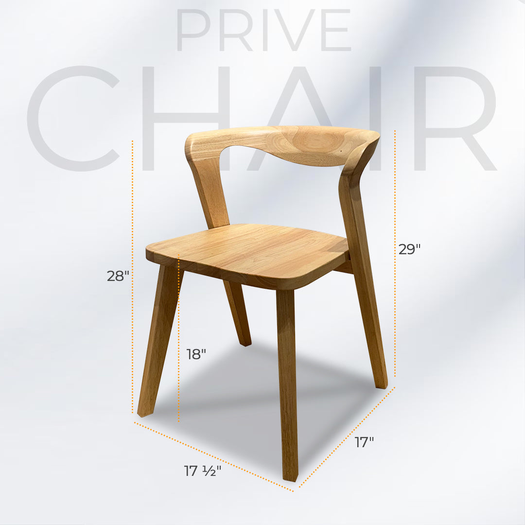 PRIVE Mid-Century Oak Dining Chair (Pre-Order)