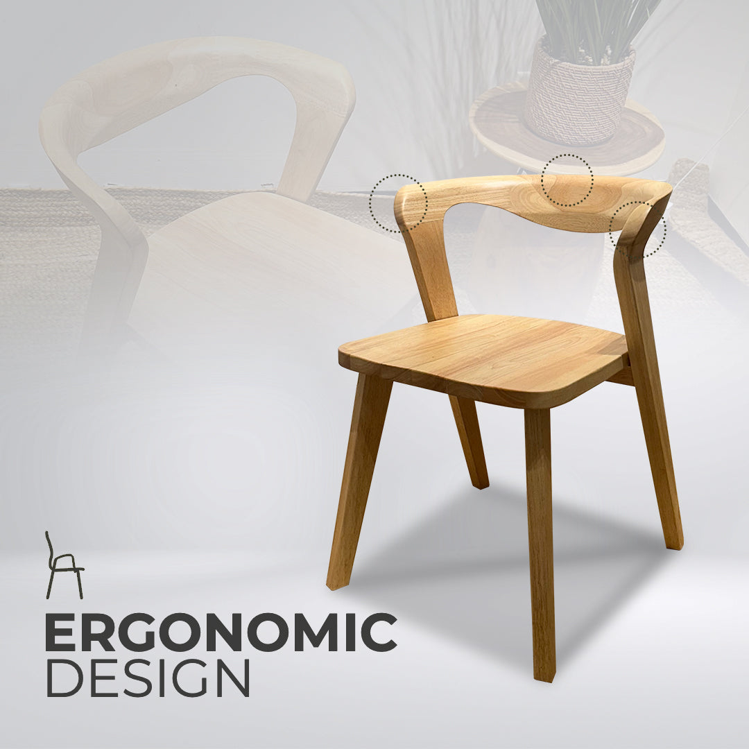 PRIVE Mid-Century Oak Dining Chair (Pre-Order)