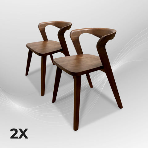 PRIVE Mid-Century Walnut Dining Chair