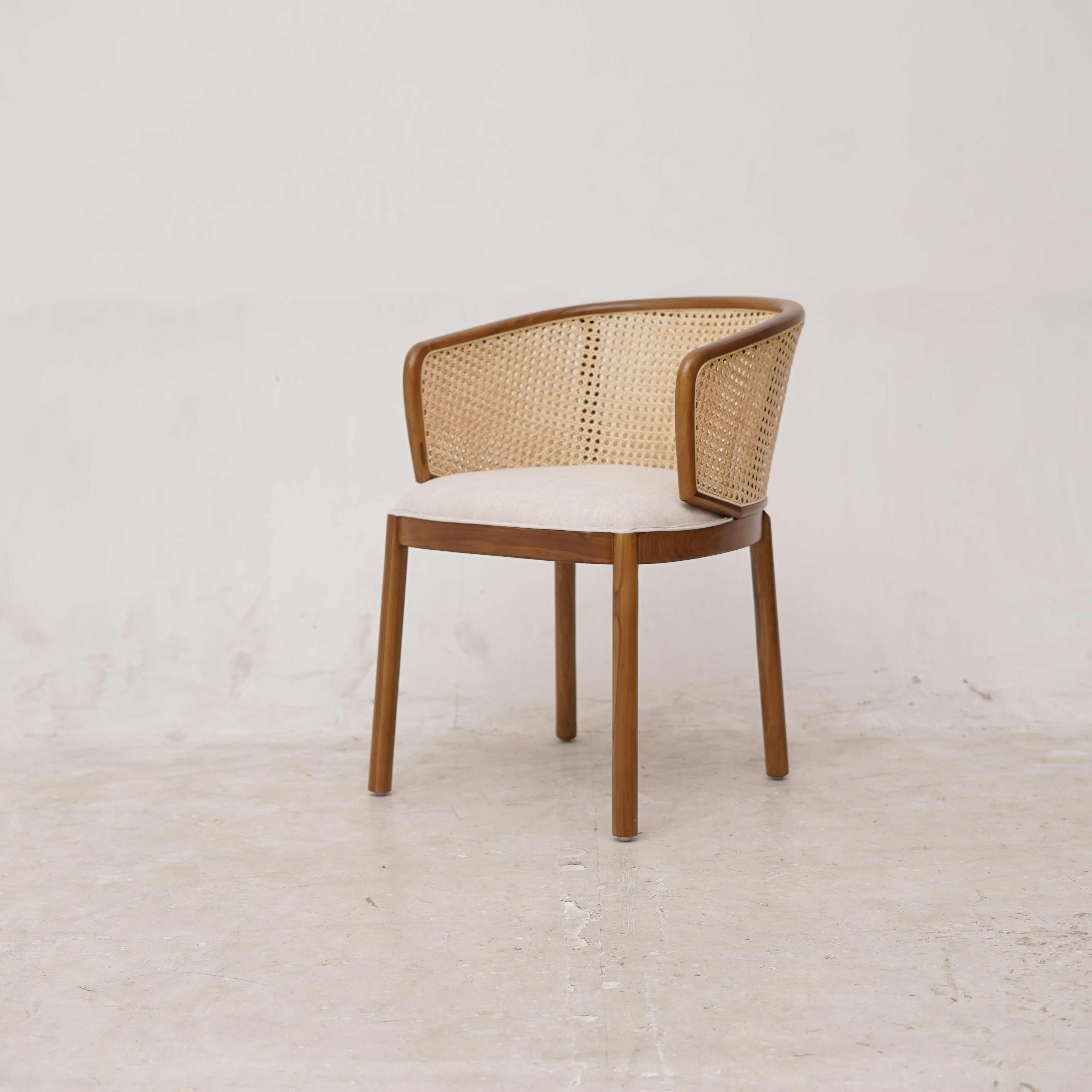 MANGKOKCLEOPATRA Walnut Rattan Armchair