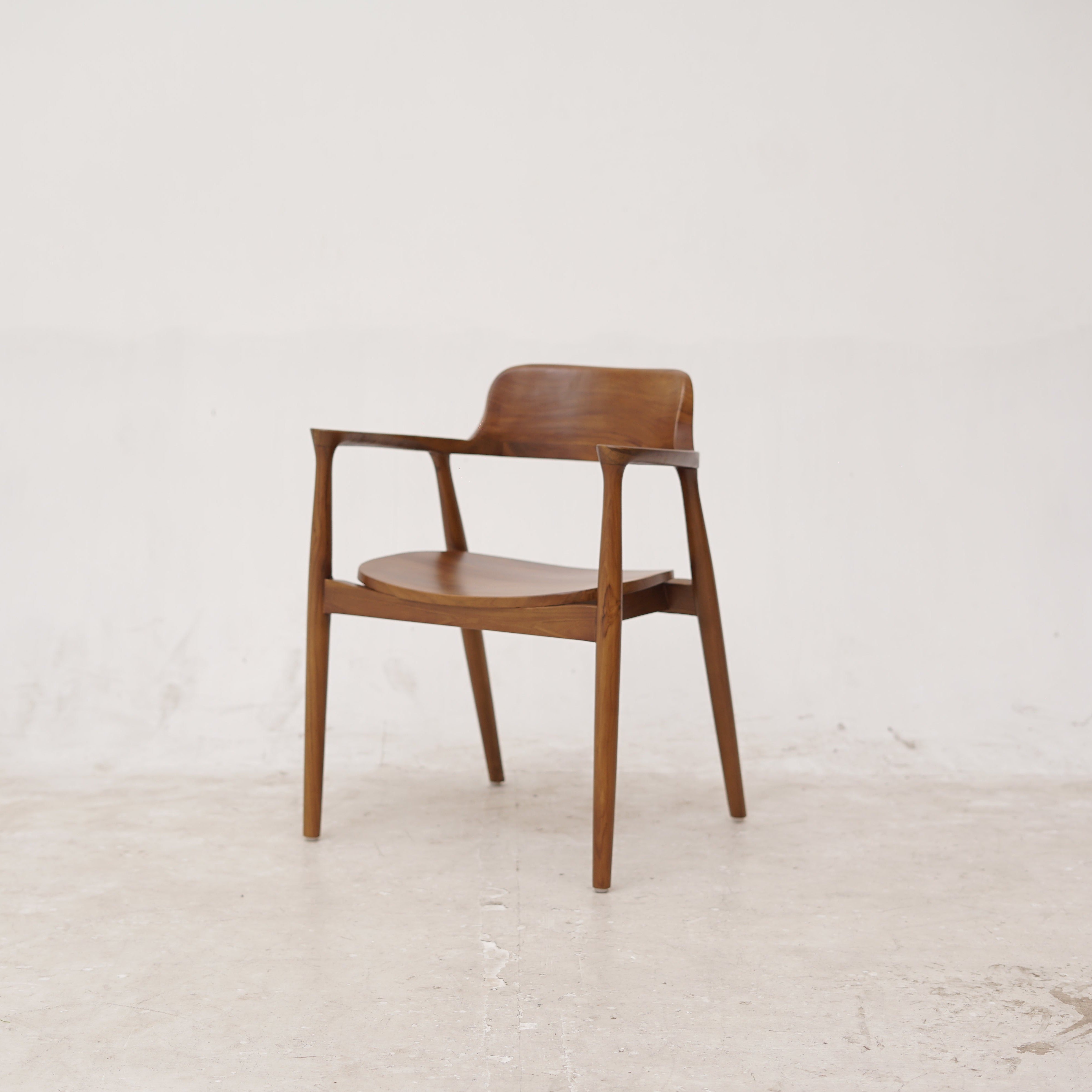 HIRASHIMA Black Comfortable Mid-Century Modern Dining Chair