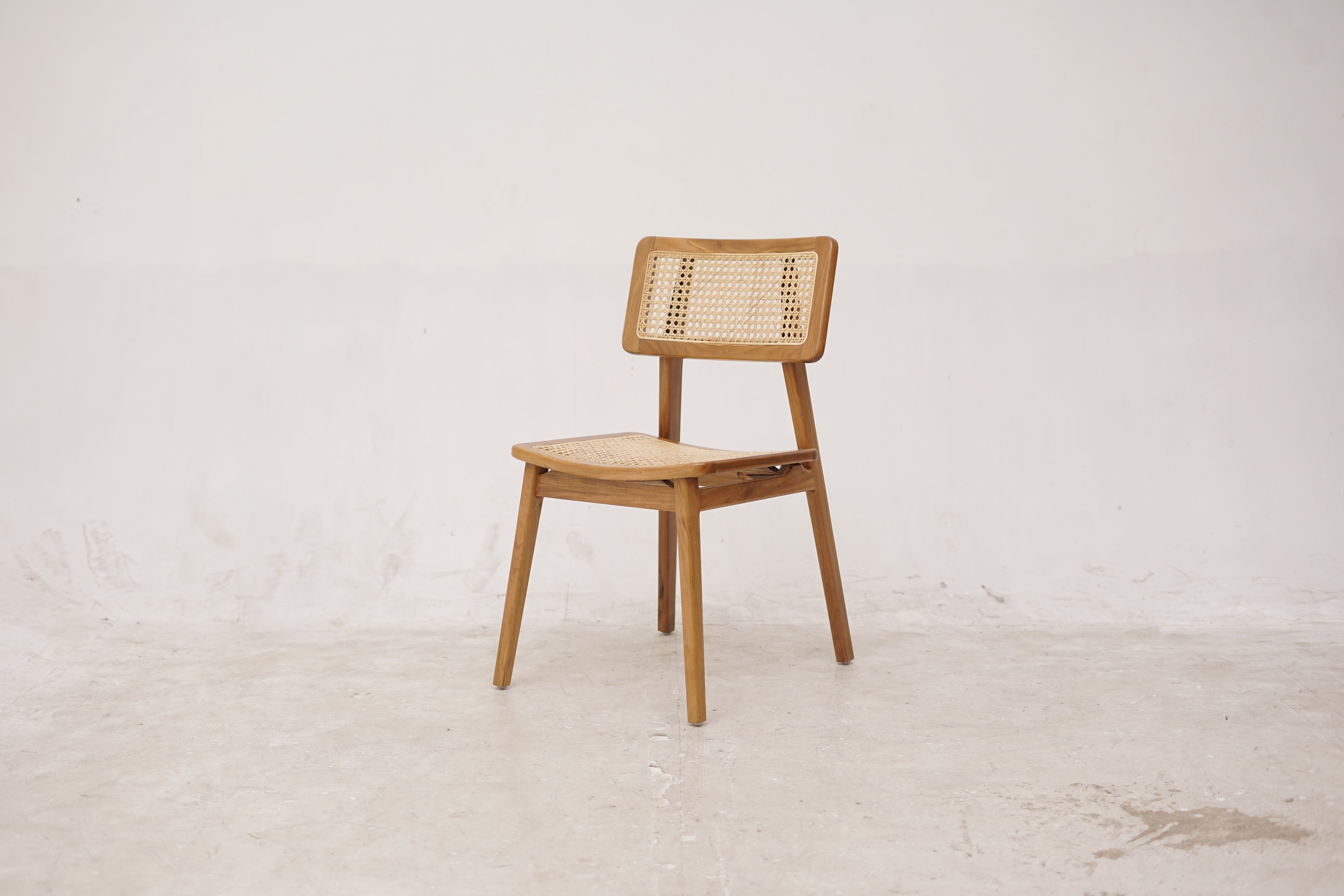 STACKING Black Rattan Dining Chair