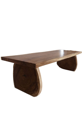 118" WHEEL SHAPE SOLID WOOD DINING TABLE