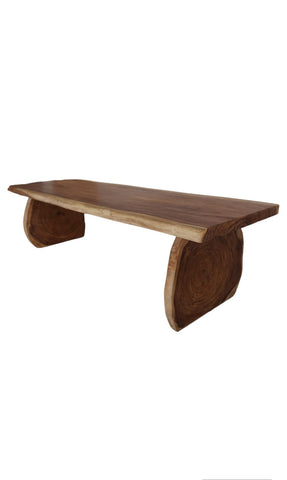 118" WHEEL SHAPE SOLID WOOD DINING TABLE